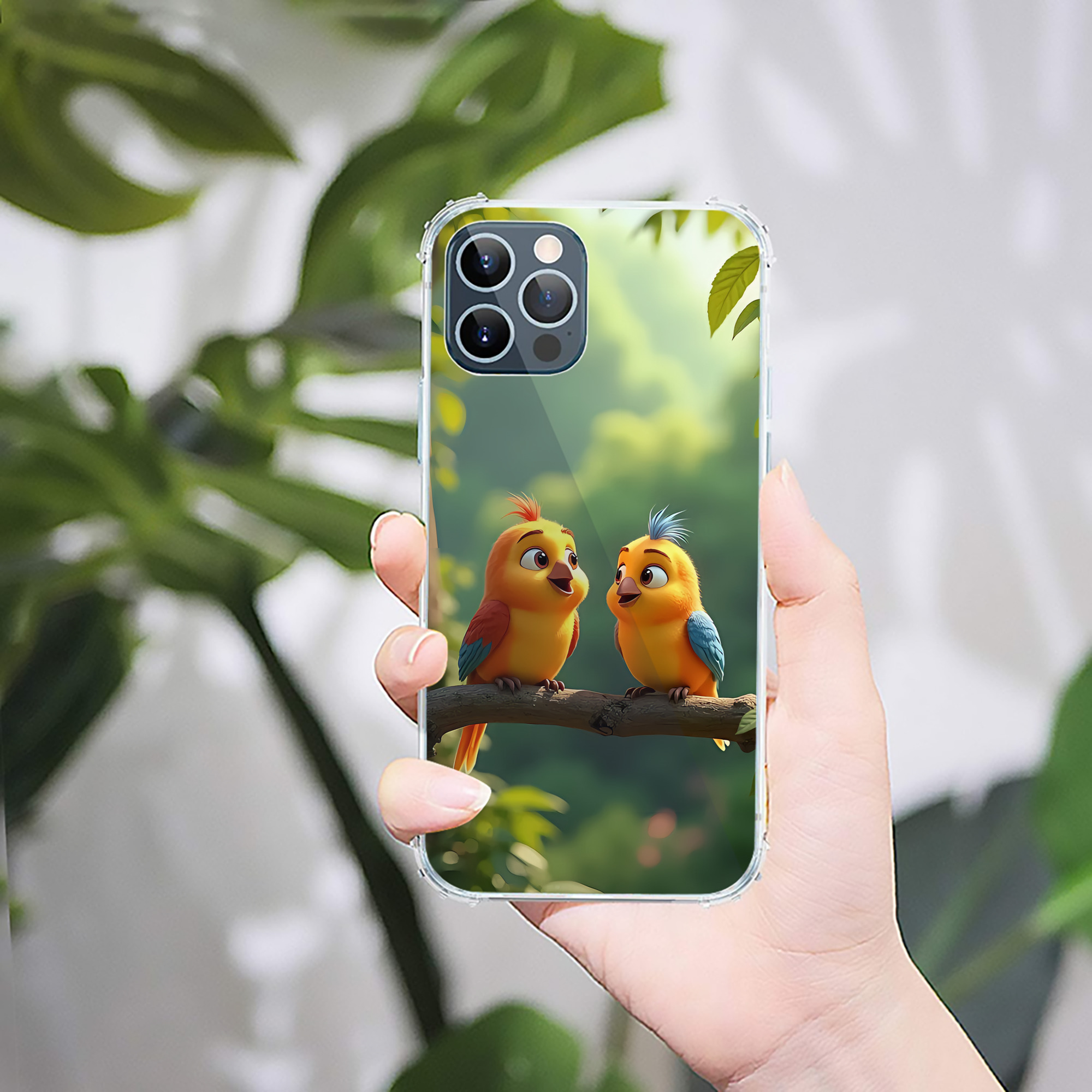 （画像用） Angry Birds アングリーバード 【iPhone 12シリーズ対応】透明スマホケース（クリアソフトケース）
